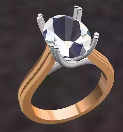 single solitair ring  ovel diamond