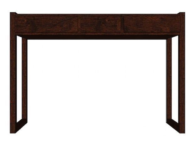 dressing table walnut Low-poly 3D model_4