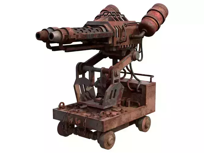 Flamethrower Turret-1-Rusty-Grey