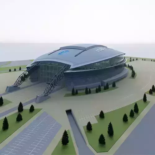 AT T Stadium Cowboys Stadium High-Detail American Football Arena