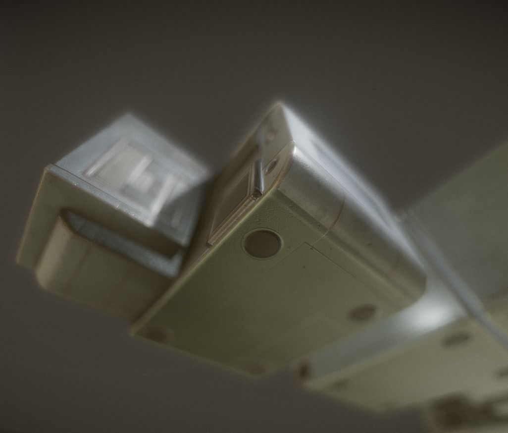 Futuristic Living Module Old Metal Version Low-poly 3D model_11