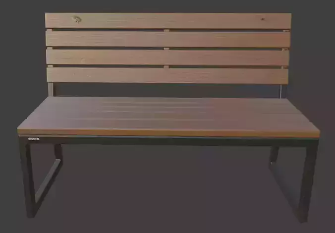 Park Bench 3D Model