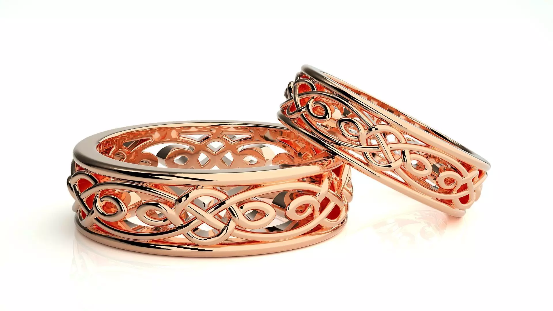Couple Ring 055 3D print model