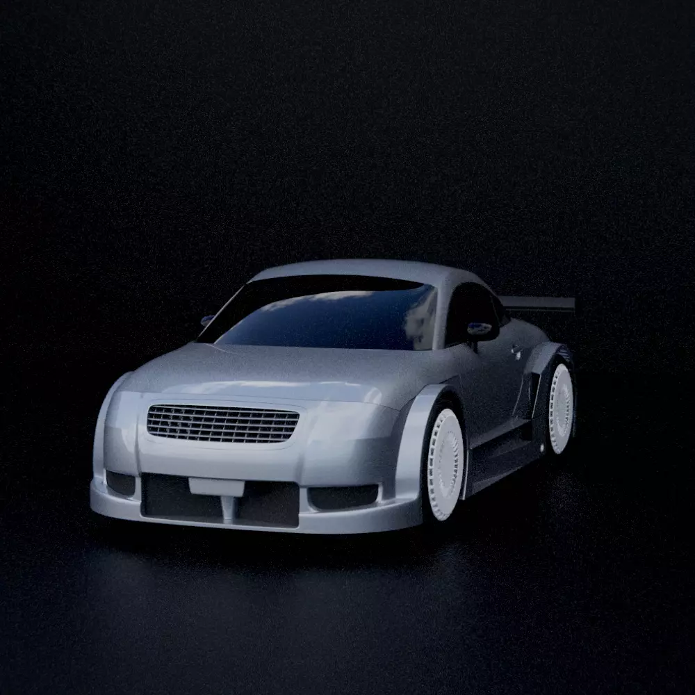 Audi TT DTM First Generation - Detailed 3D Racing Model Free 3D model