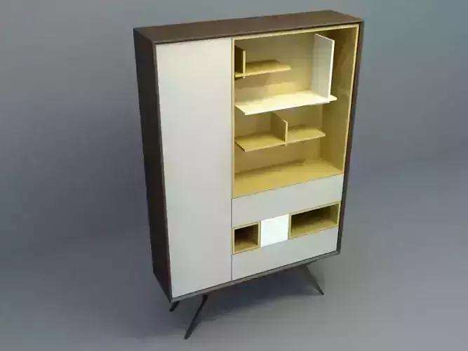 Cabinet with shelves and drawers