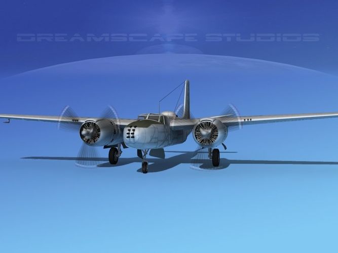 Douglas A-26B Invader 3D model