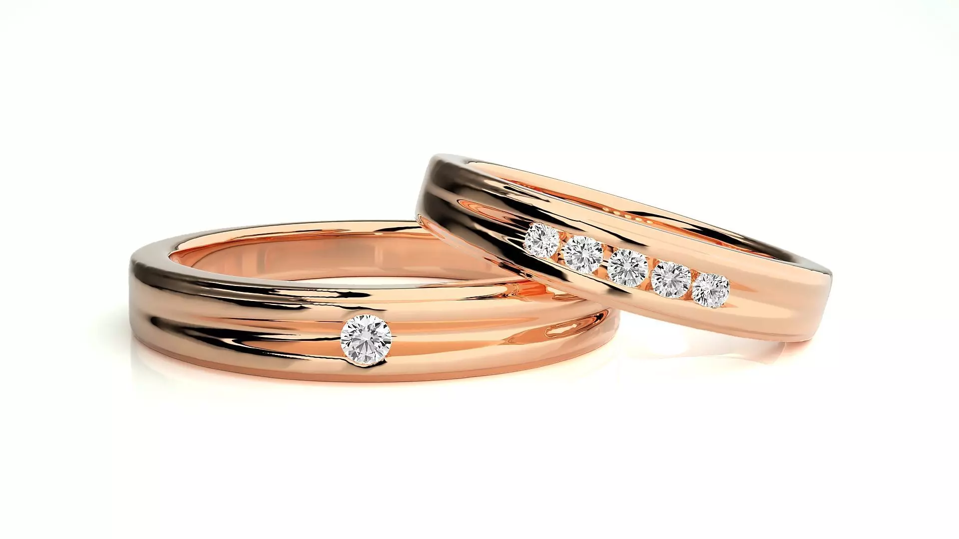 Couple Ring 064 3D print model
