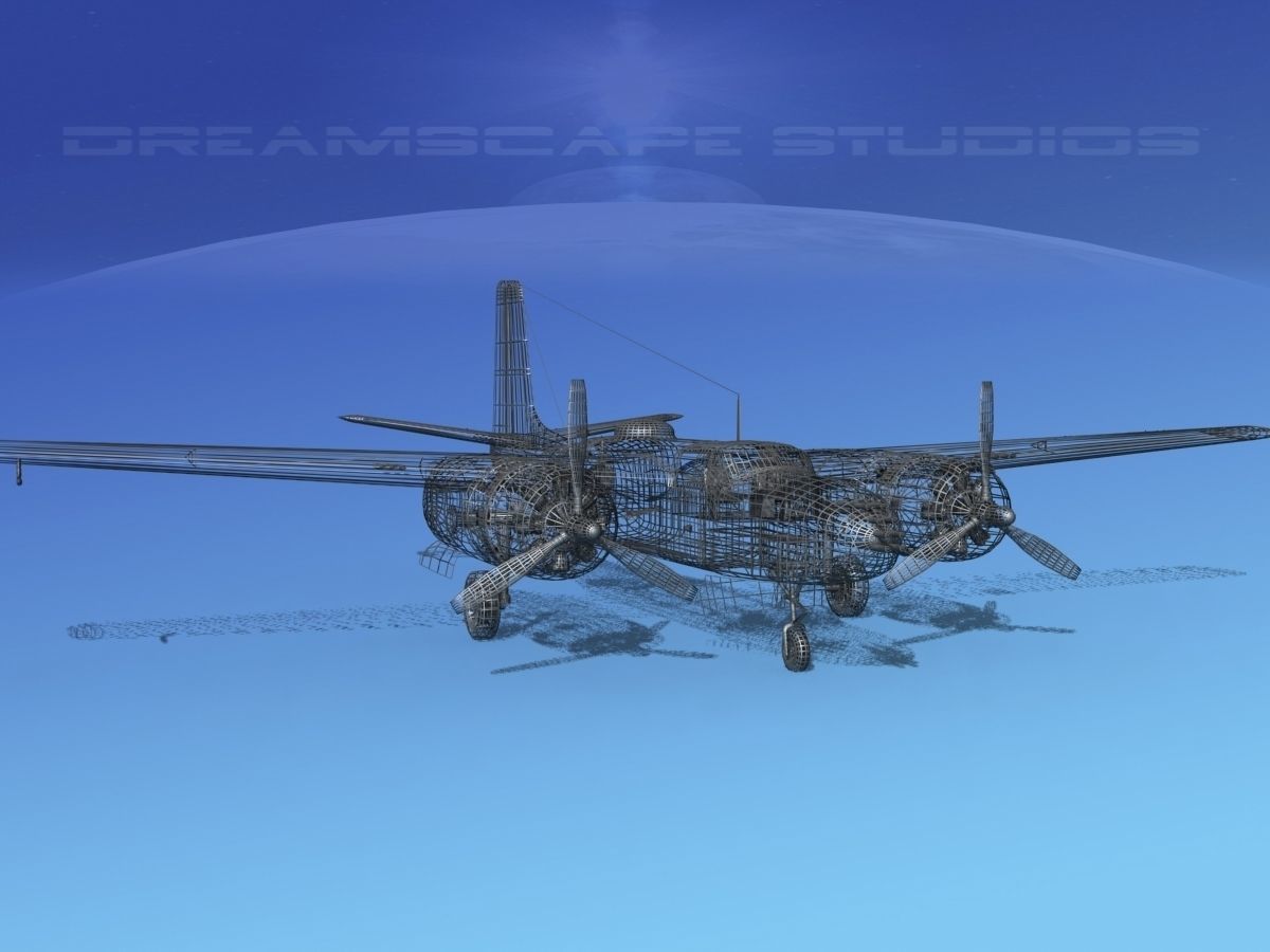 Douglas A-26B Invader V02 USAAF 3D model_12