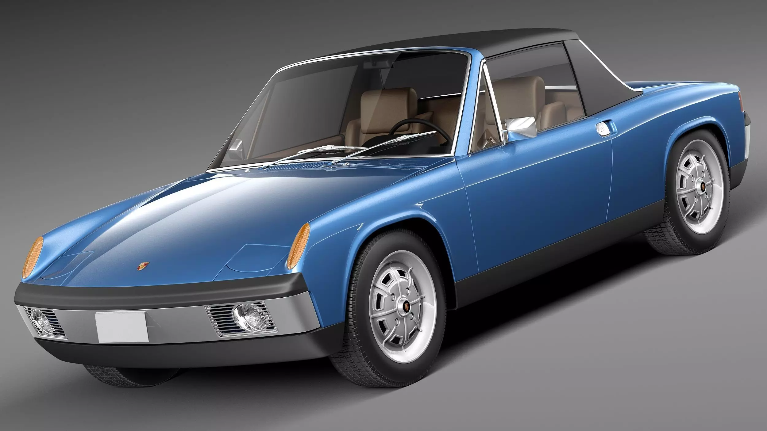 Porsche 914 1969-1976 3D model_0