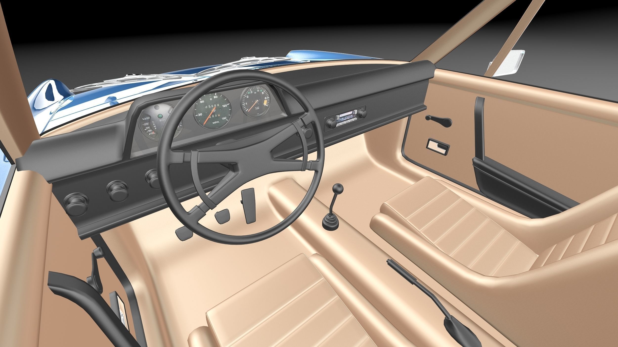 Porsche 914 1969-1976 3D model_16
