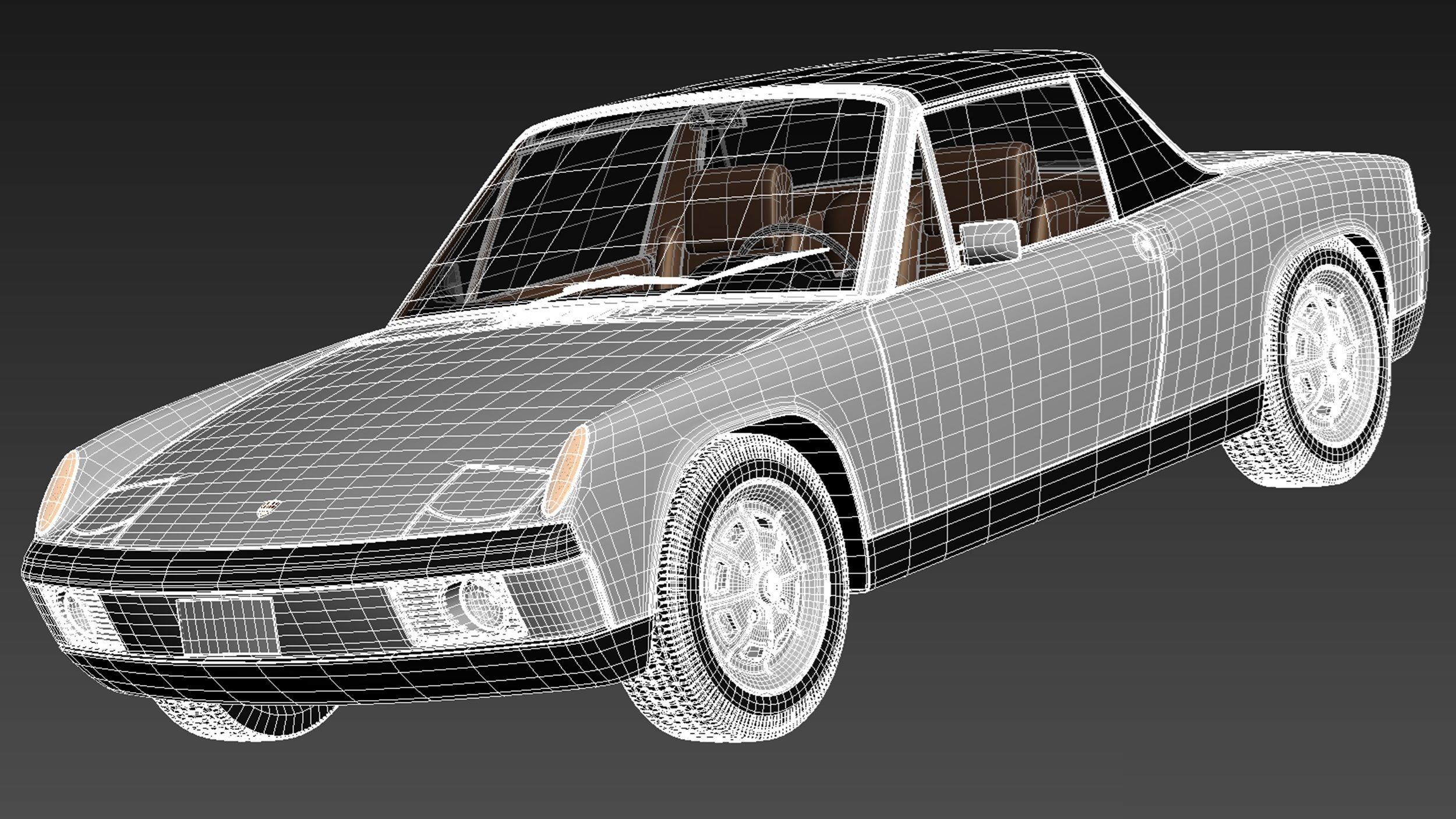 Porsche 914 1969-1976 3D model_17