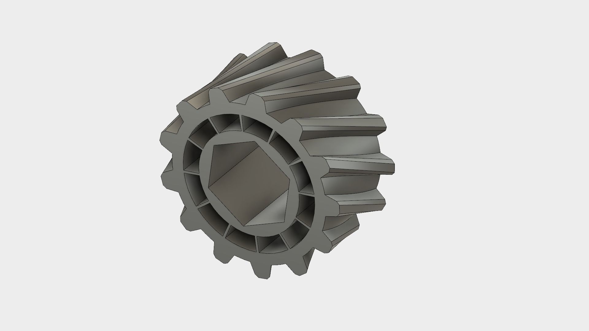 Helical Gear  3D print model_0