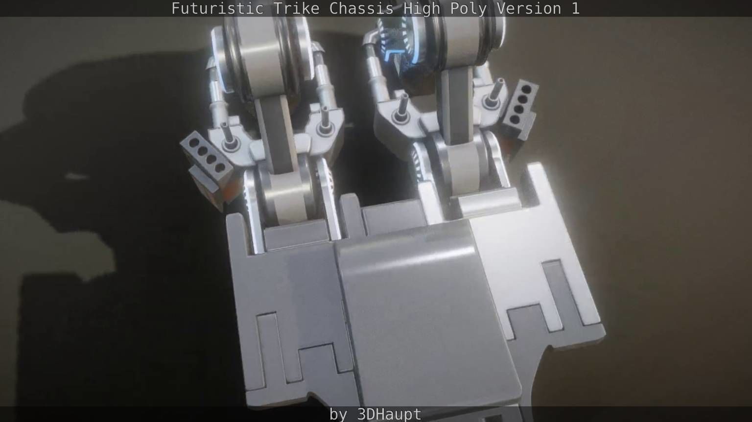 Futuristic Trike Chassis High Poly Version 1 3D model_31