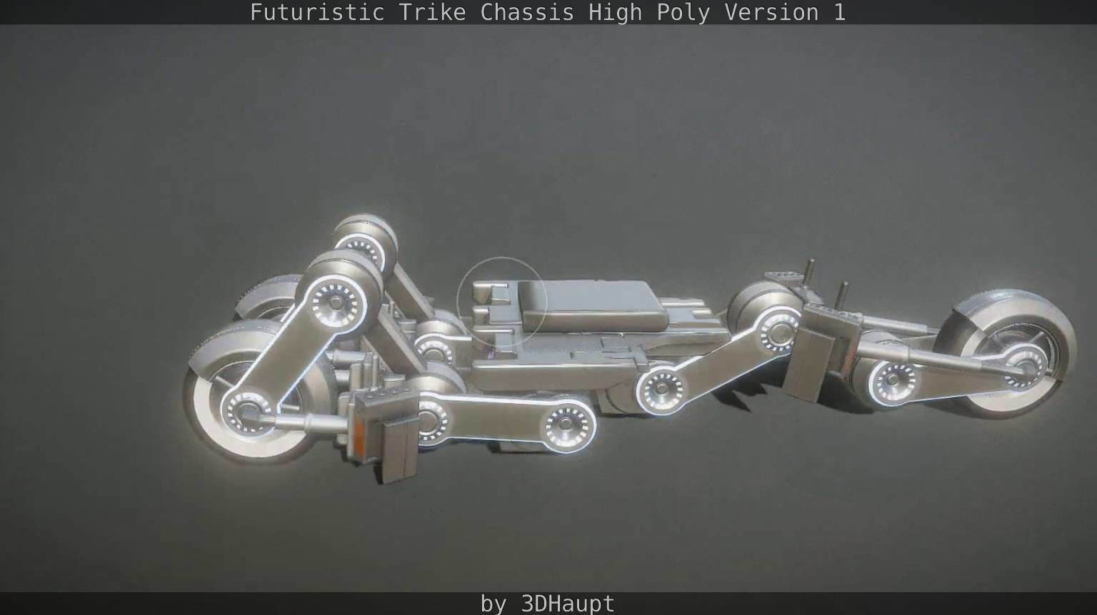 Futuristic Trike Chassis High Poly Version 1 3D model_42