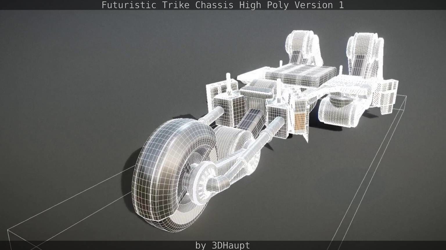 Futuristic Trike Chassis High Poly Version 1 3D model_88