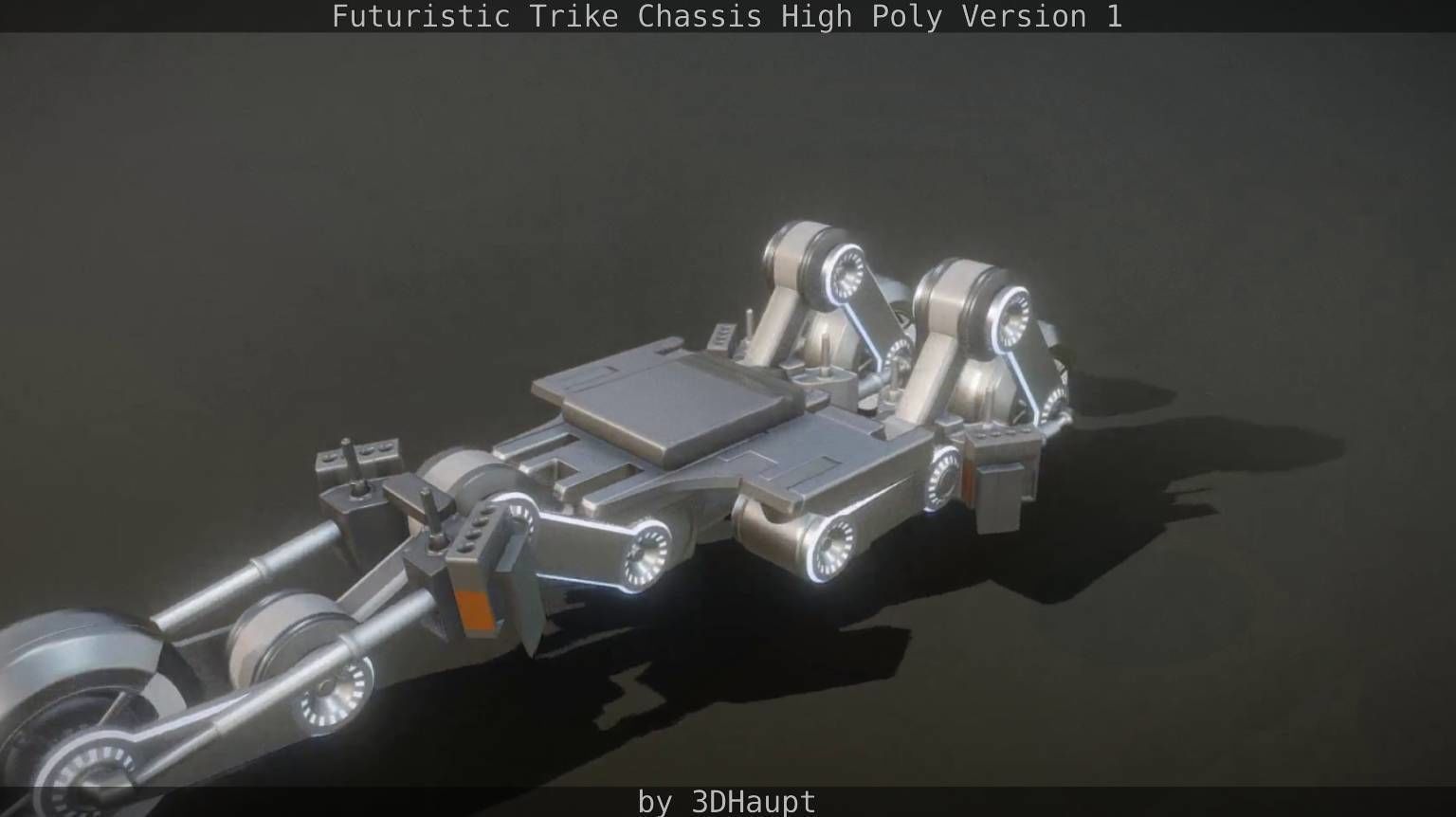Futuristic Trike Chassis High Poly Version 1 3D model_51