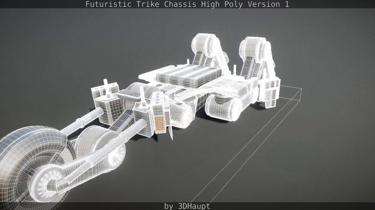 Futuristic Trike Chassis High Poly Version 1 3D model_82