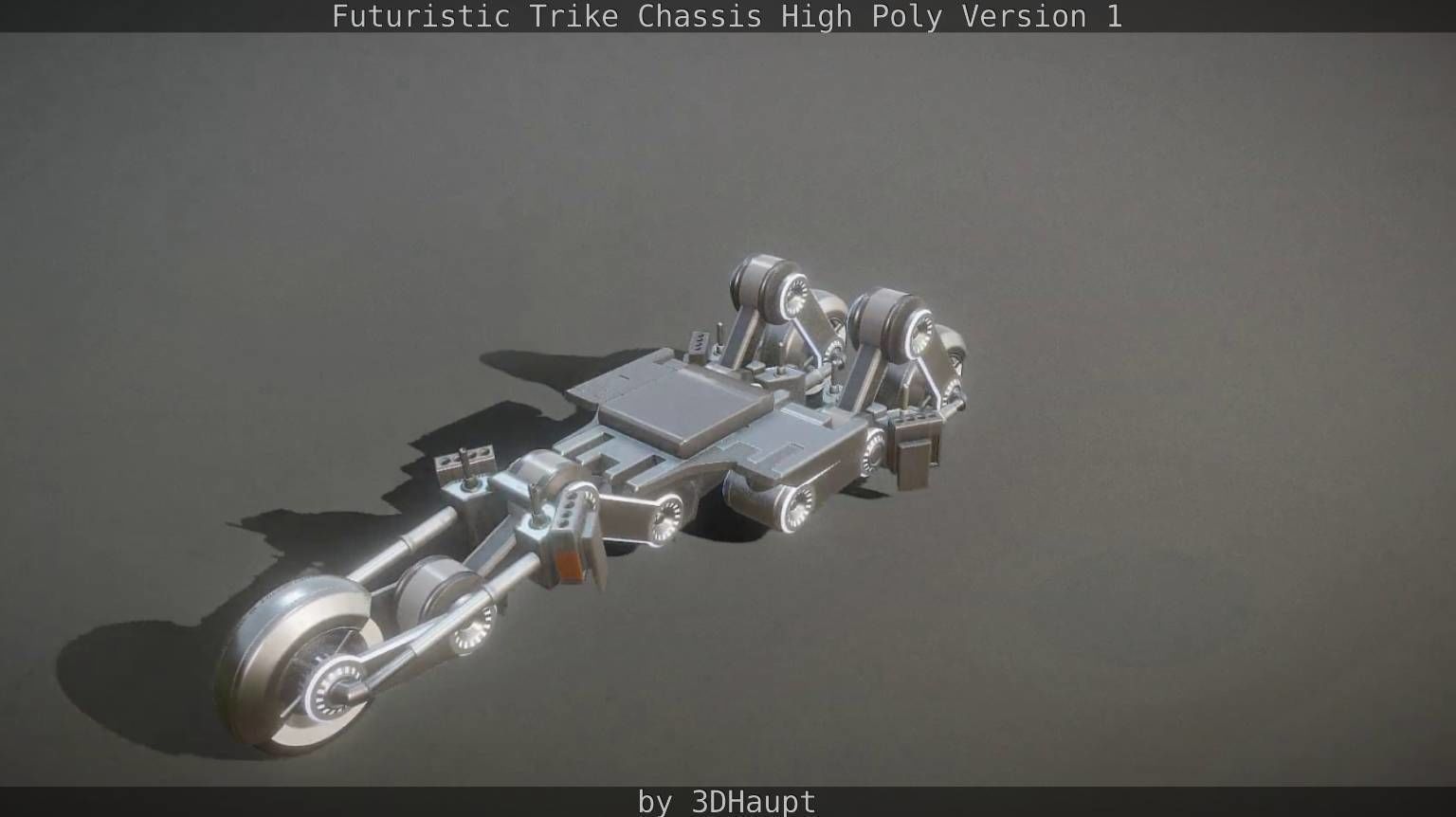 Futuristic Trike Chassis High Poly Version 1 3D model_48