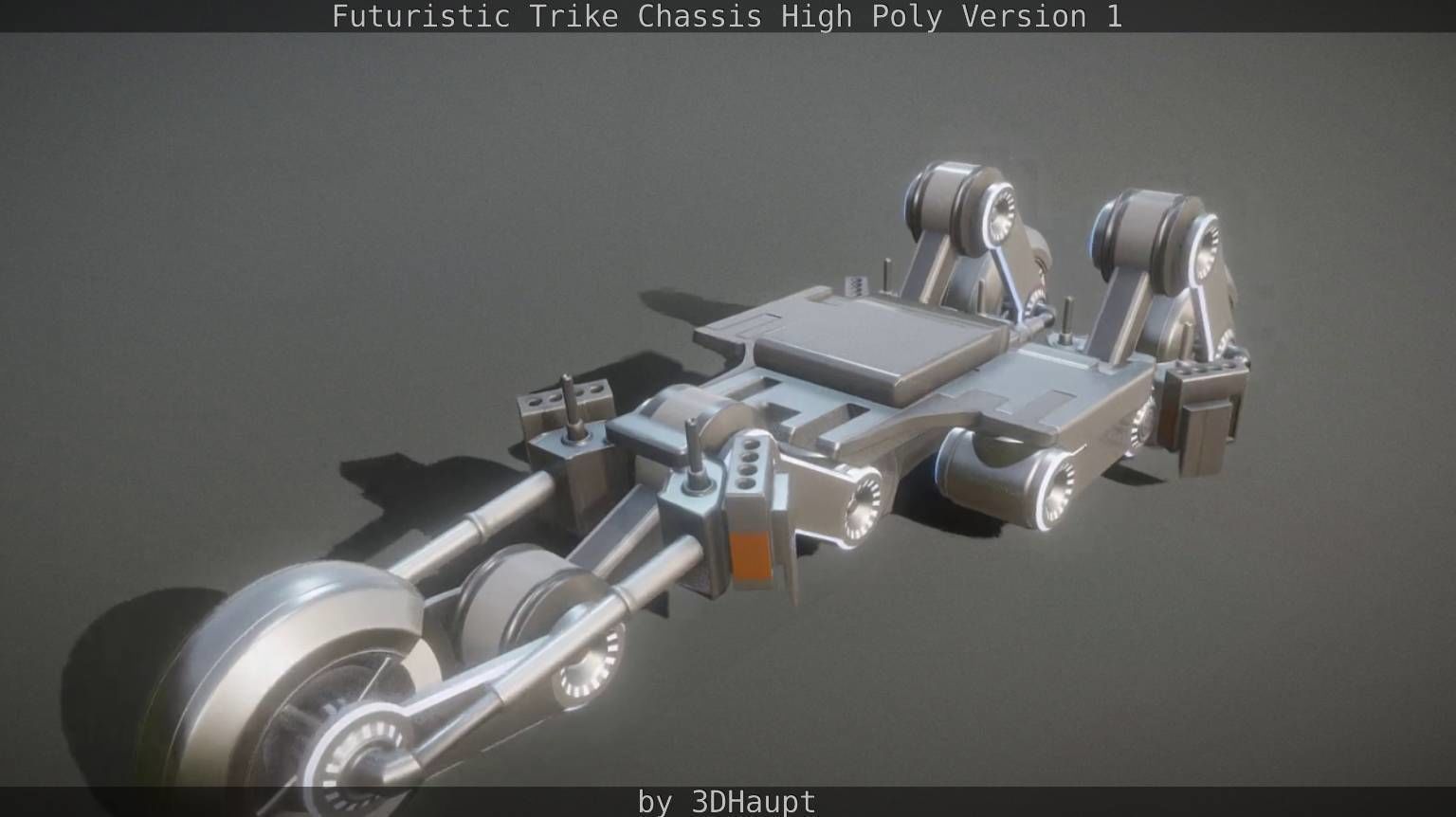 Futuristic Trike Chassis High Poly Version 1 3D model_18