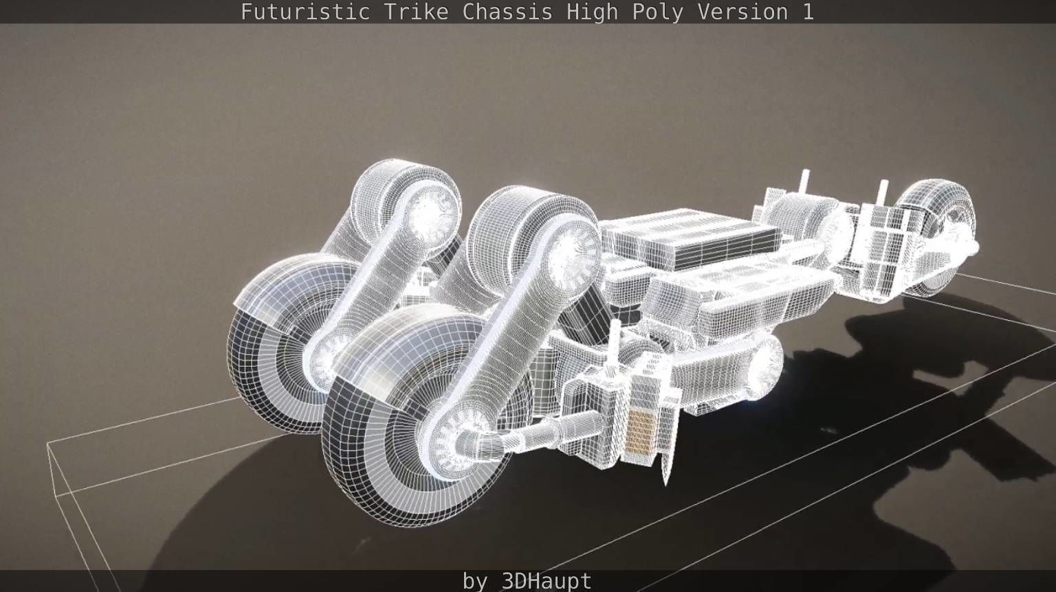 Futuristic Trike Chassis High Poly Version 1 3D model_79