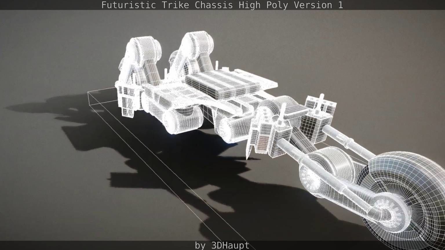 Futuristic Trike Chassis High Poly Version 1 3D model_81