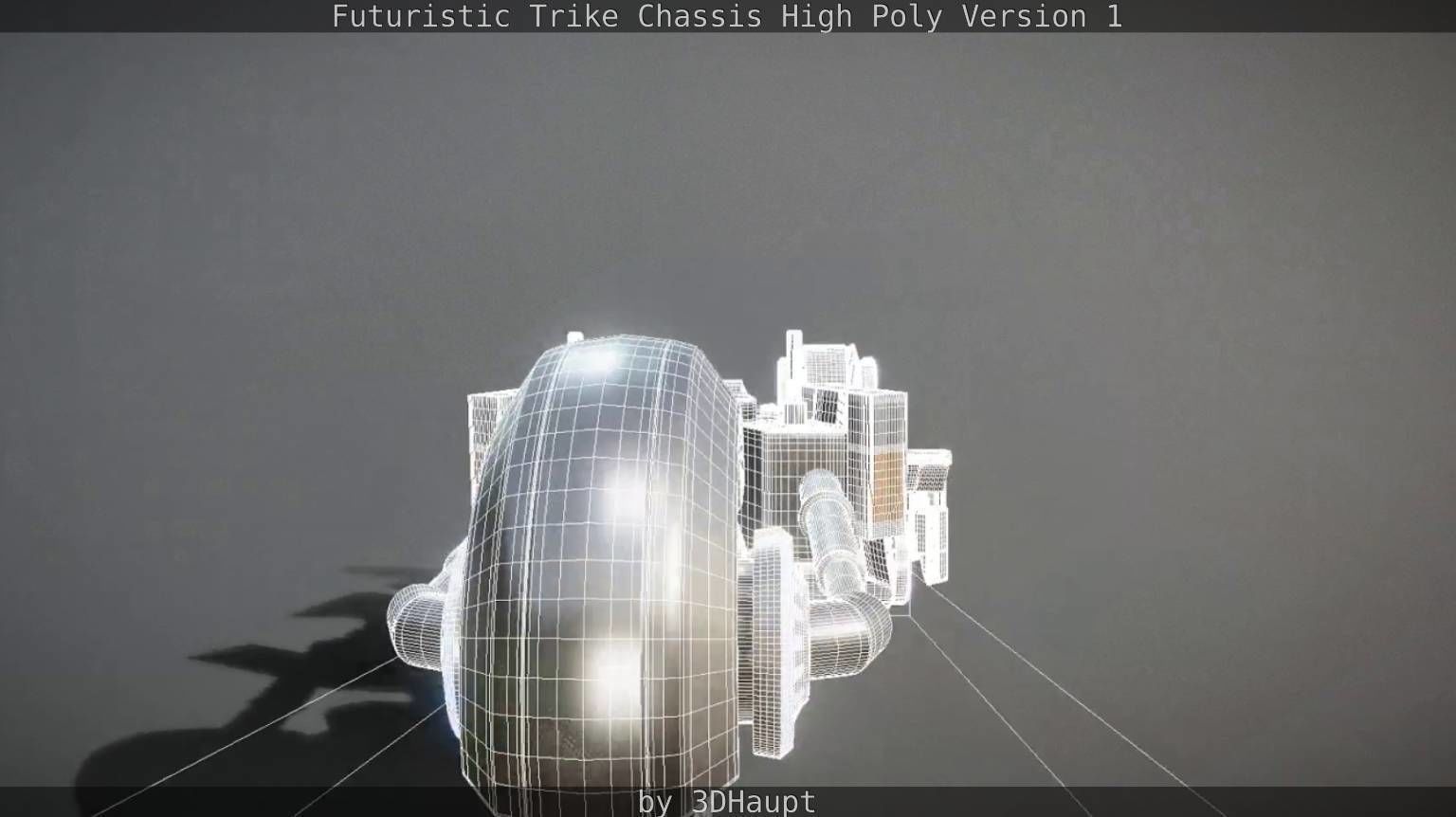 Futuristic Trike Chassis High Poly Version 1 3D model_65