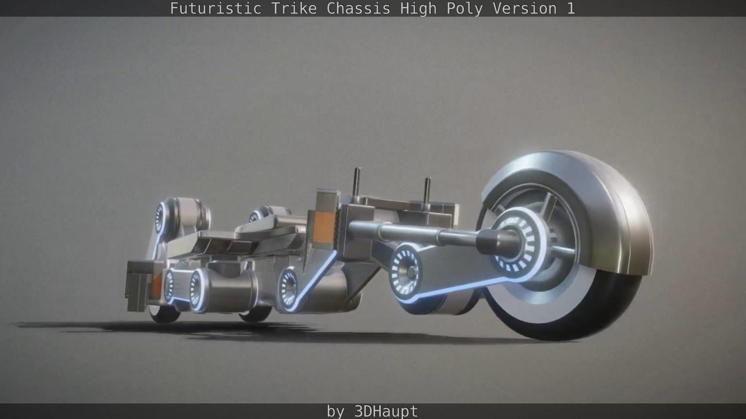 Futuristic Trike Chassis High Poly Version 1 3D model_57