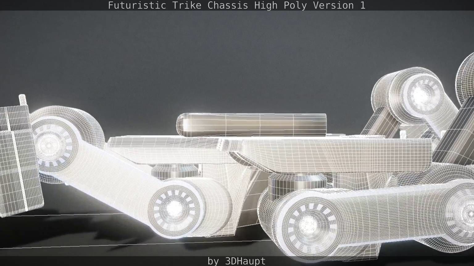 Futuristic Trike Chassis High Poly Version 1 3D model_71