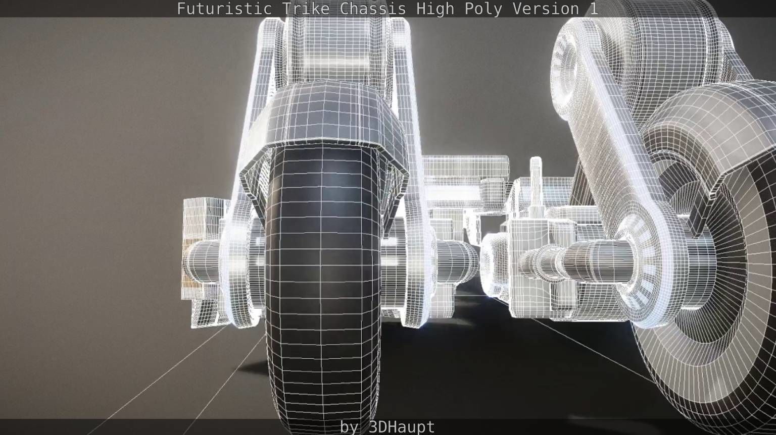 Futuristic Trike Chassis High Poly Version 1 3D model_74