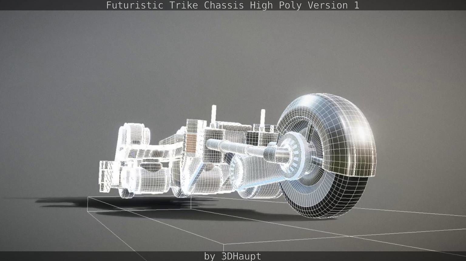 Futuristic Trike Chassis High Poly Version 1 3D model_64