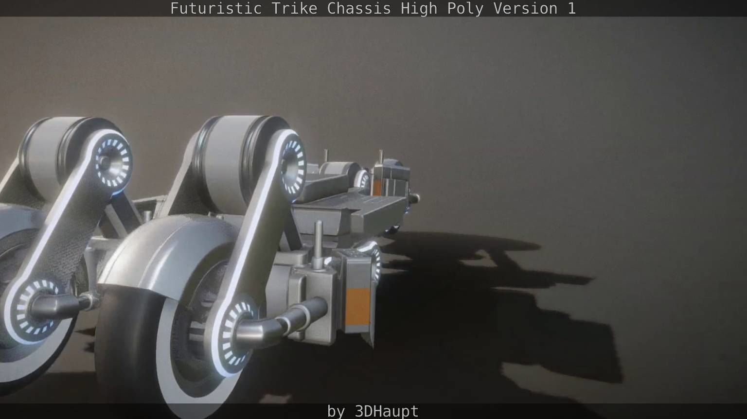 Futuristic Trike Chassis High Poly Version 1 3D model_27