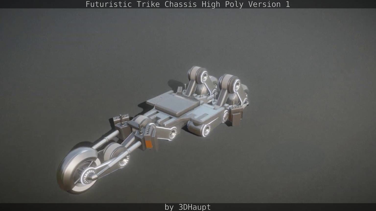 Futuristic Trike Chassis High Poly Version 1 3D model_47