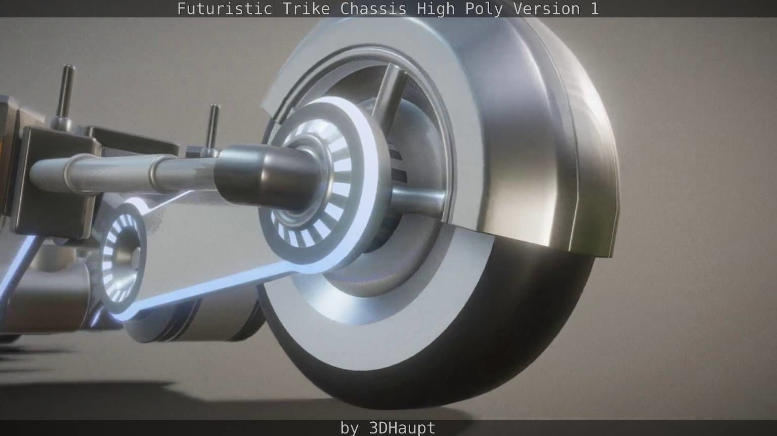Futuristic Trike Chassis High Poly Version 1 3D model_21