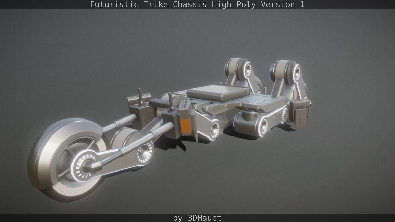 Futuristic Trike Chassis High Poly Version 1 3D model_109