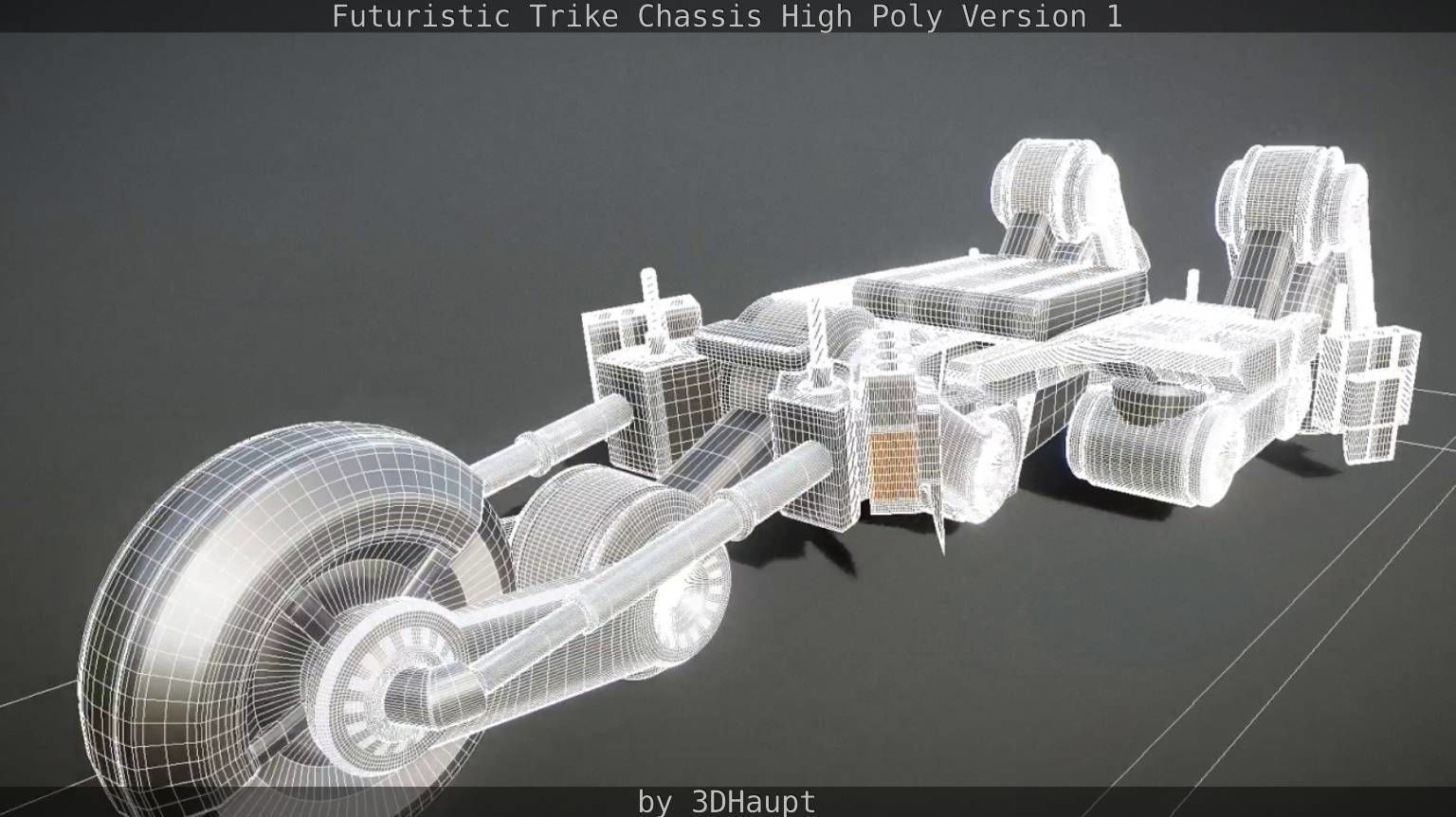 Futuristic Trike Chassis High Poly Version 1 3D model_66