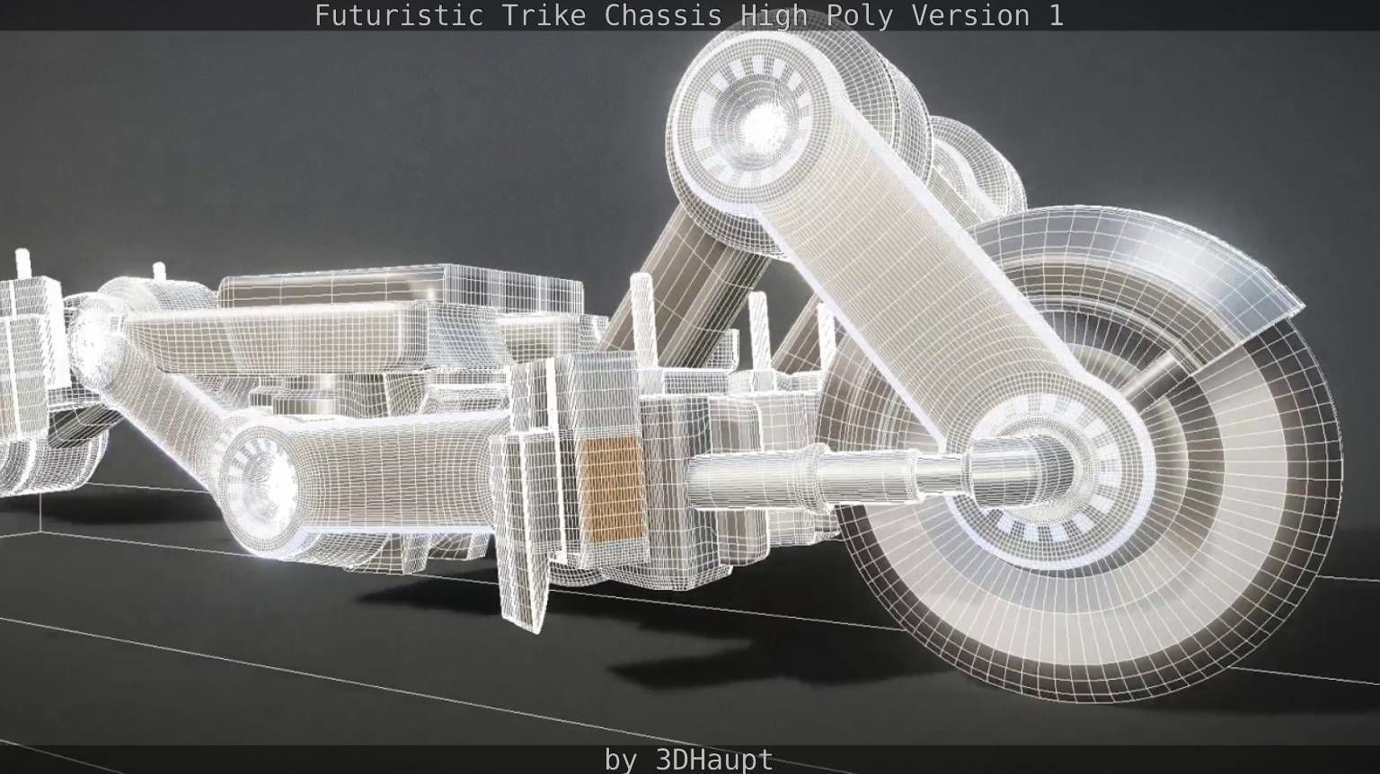 Futuristic Trike Chassis High Poly Version 1 3D model_73