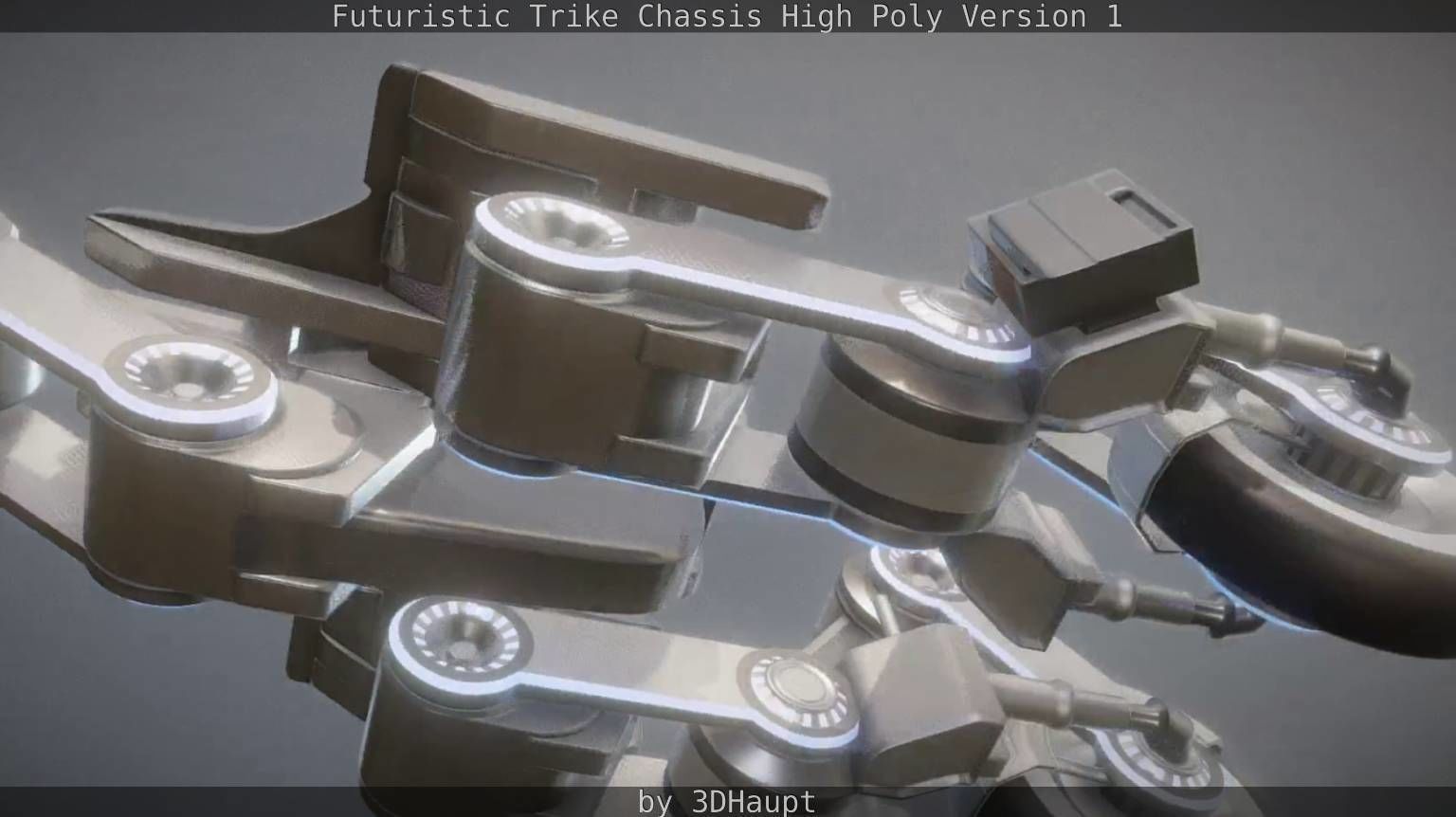 Futuristic Trike Chassis High Poly Version 1 3D model_36