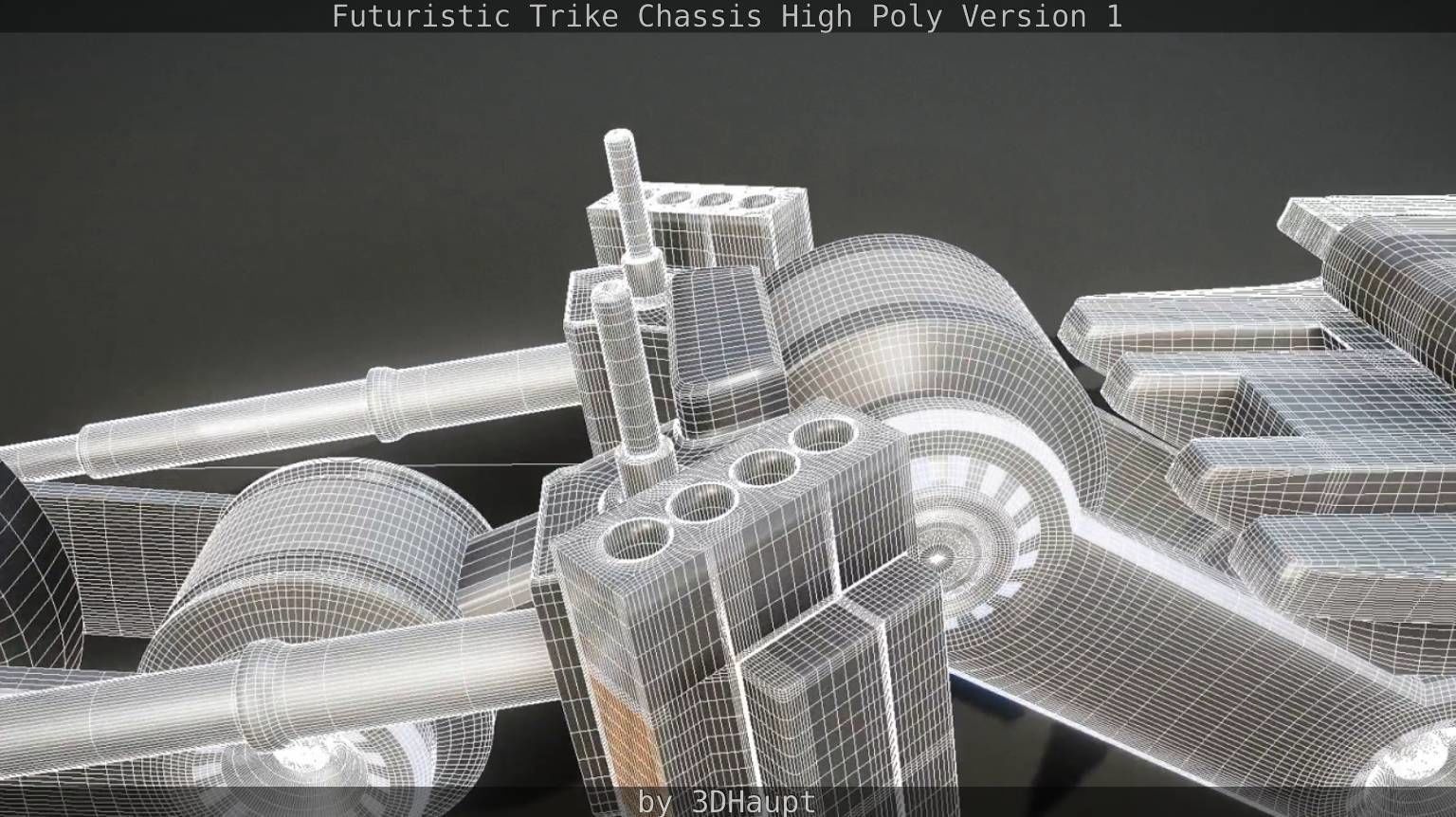 Futuristic Trike Chassis High Poly Version 1 3D model_68