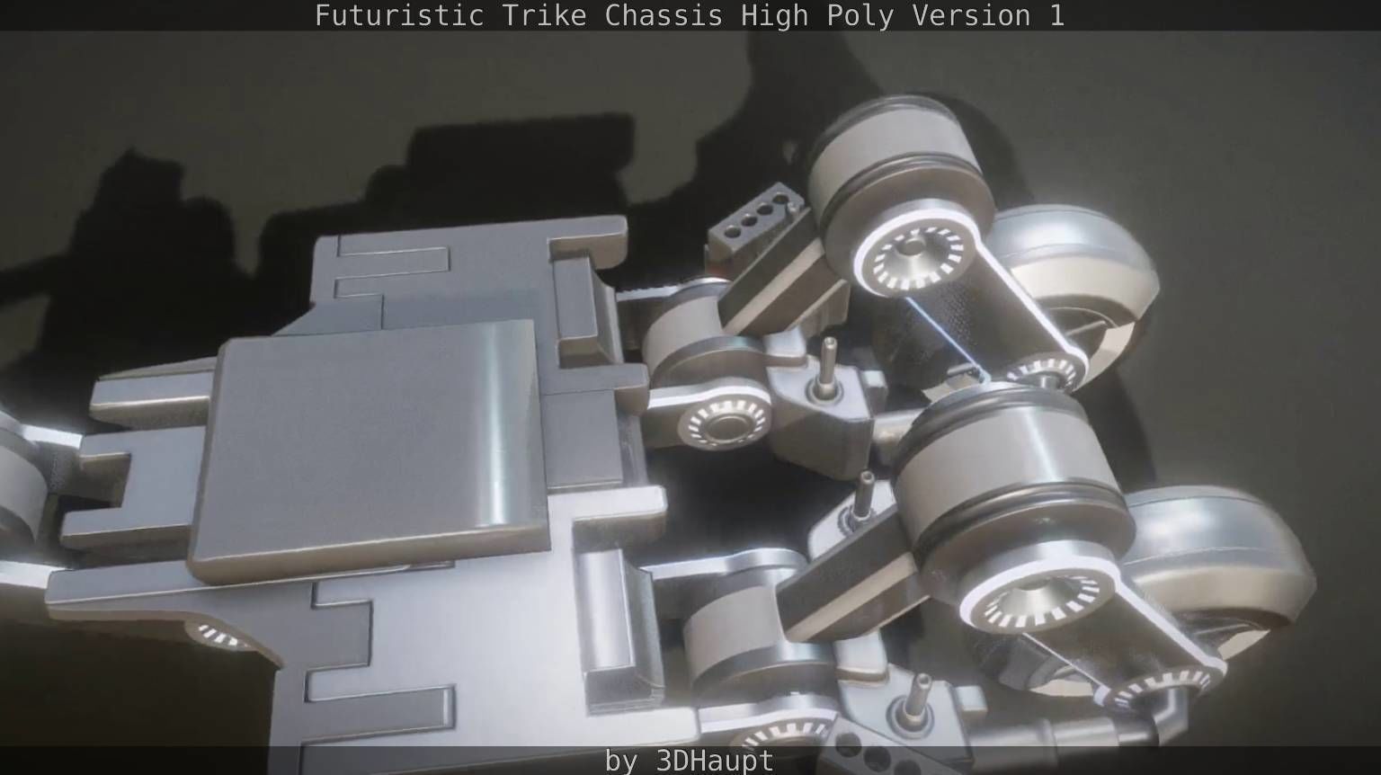 Futuristic Trike Chassis High Poly Version 1 3D model_30