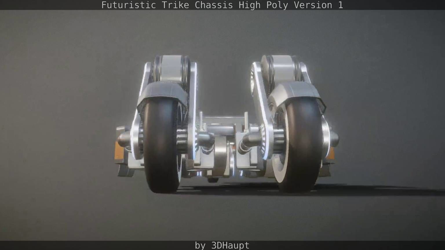 Futuristic Trike Chassis High Poly Version 1 3D model_39