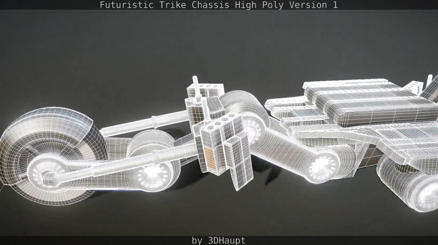 Futuristic Trike Chassis High Poly Version 1 3D model_67