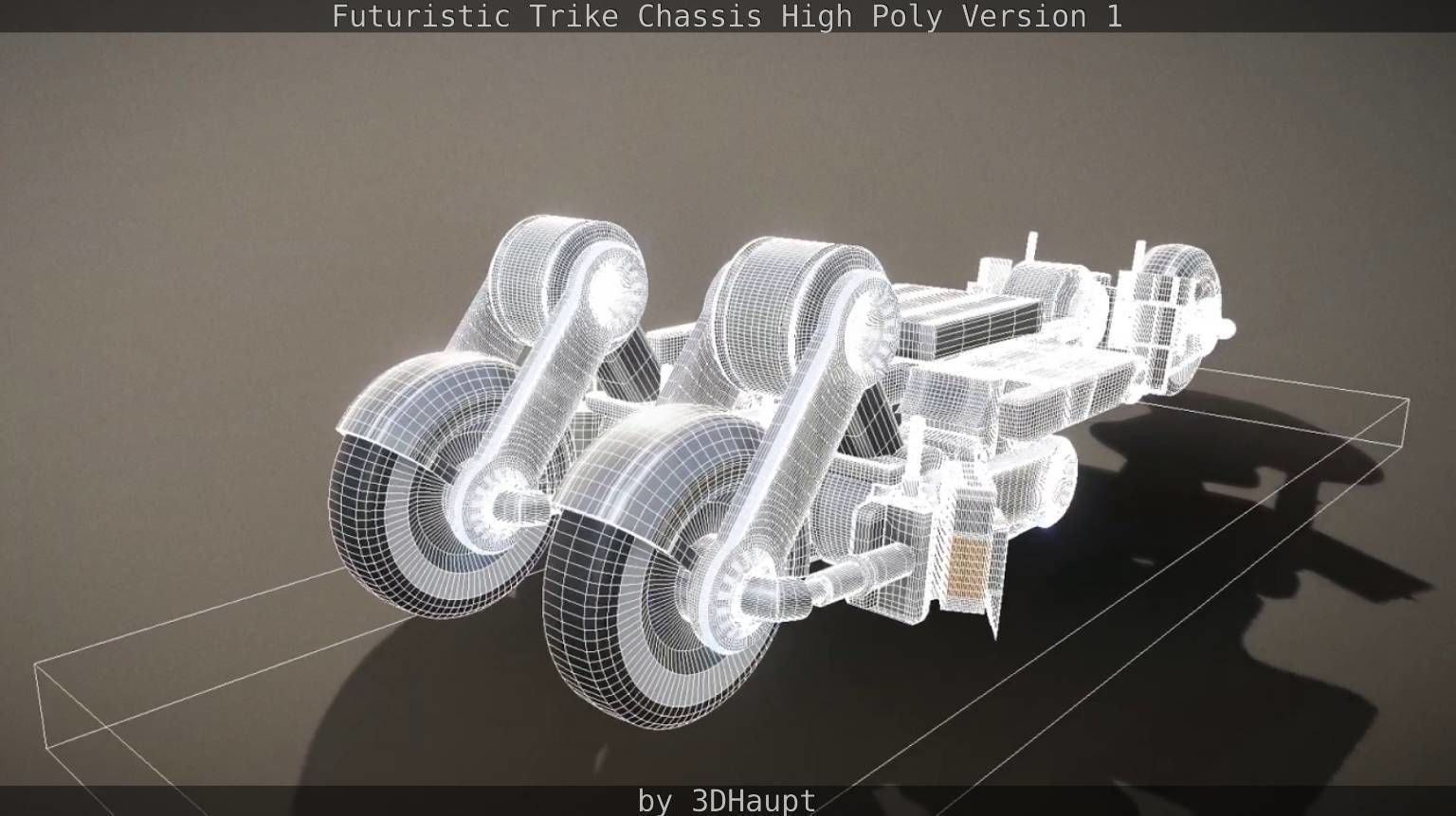 Futuristic Trike Chassis High Poly Version 1 3D model_77