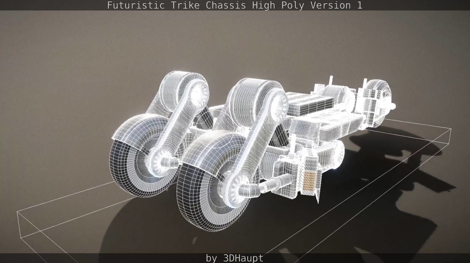 Futuristic Trike Chassis High Poly Version 1 3D model_78