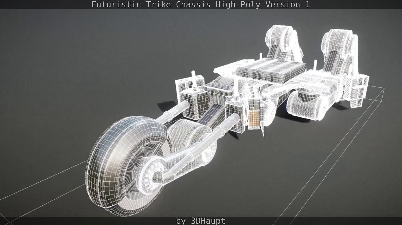 Futuristic Trike Chassis High Poly Version 1 3D model_83