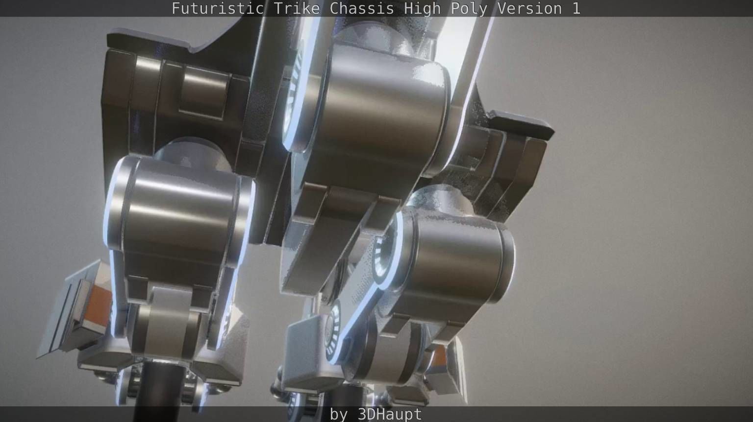 Futuristic Trike Chassis High Poly Version 1 3D model_35