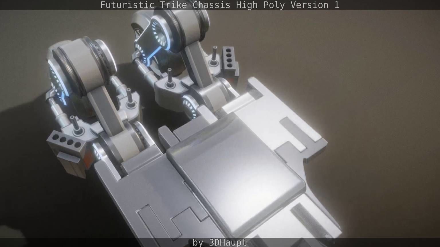 Futuristic Trike Chassis High Poly Version 1 3D model_32