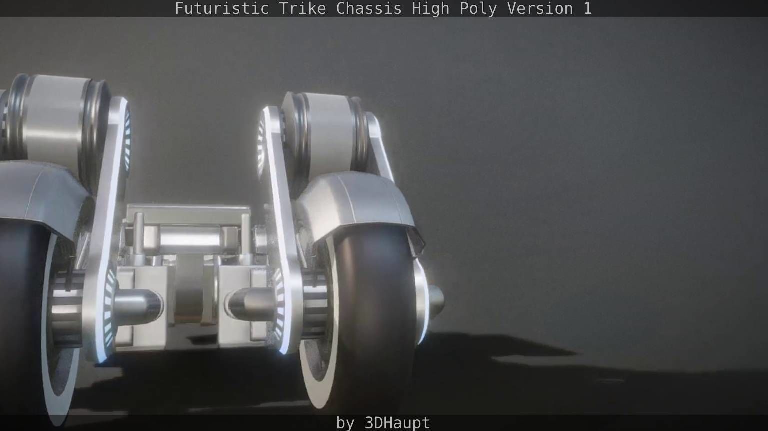 Futuristic Trike Chassis High Poly Version 1 3D model_28