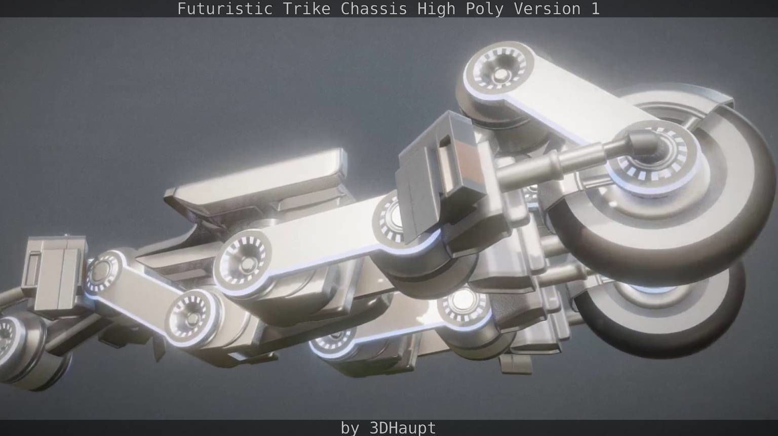 Futuristic Trike Chassis High Poly Version 1 3D model_37
