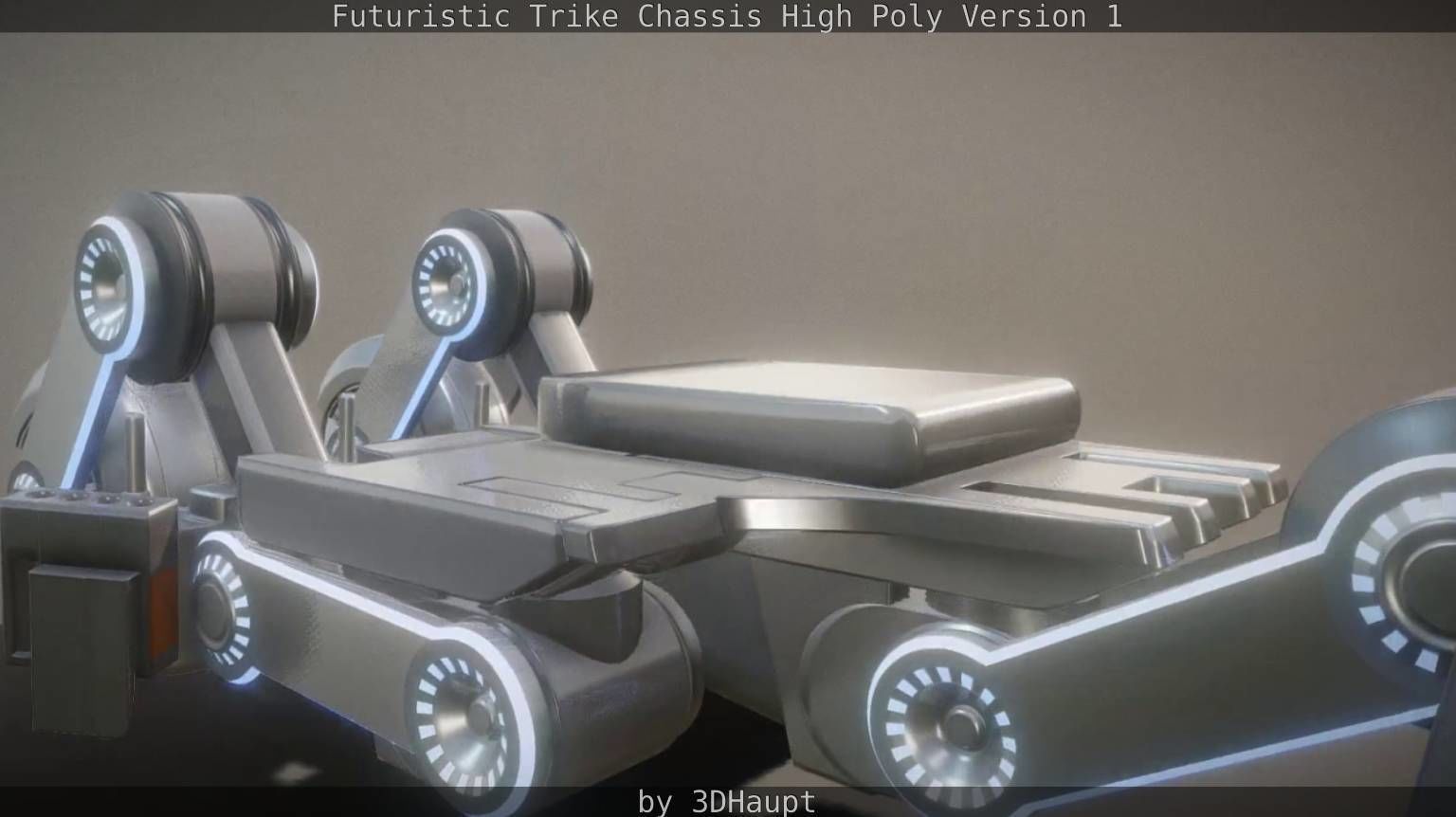 Futuristic Trike Chassis High Poly Version 1 3D model_33