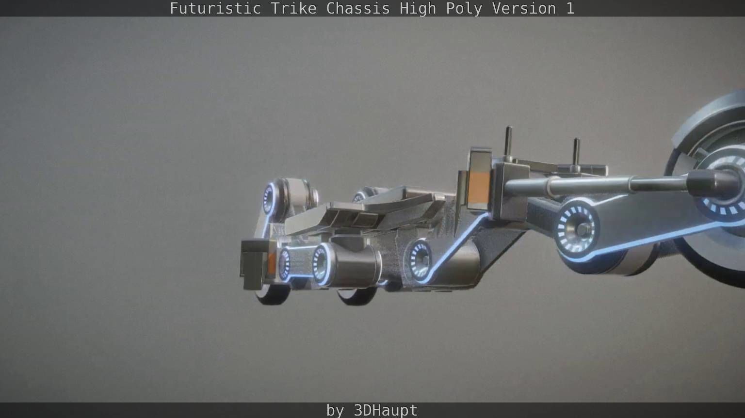 Futuristic Trike Chassis High Poly Version 1 3D model_56